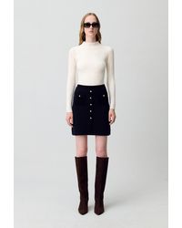 Claudie Pierlot - Short Knitted Skirt - Lyst