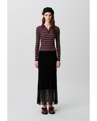 Claudie Pierlot - Long Knitted Skirt - Lyst