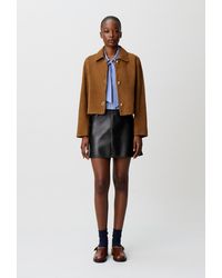 Claudie Pierlot - Short Suede Leather Jacket - Lyst