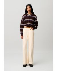 Claudie Pierlot - Striped Knitted Cardigan - Lyst