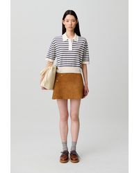 Claudie Pierlot - Striped Knit Polo - Lyst