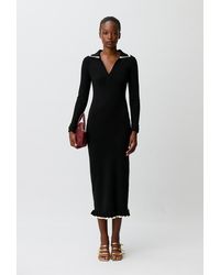 Claudie Pierlot - Long Knitted Dress - Lyst