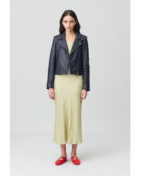 Claudie Pierlot - Jacke Aus Genarbtem Leder - Lyst