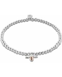 Clogau - Nature's Wonder Sterling Honey Bee Affinity Bracelet - Lyst