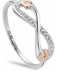 Clogau - Tree Of Life Sterling Infinity Ring With Topaz - Lyst