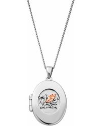Clogau - Royal Sterling Welsh Dragon Locket - Lyst