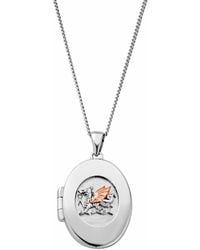 Clogau - Royal Sterling Welsh Dragon Locket - Lyst