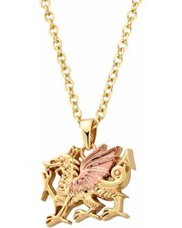 Clogau - Royal 9Ct Solid Welsh Dragon Pendant - Lyst