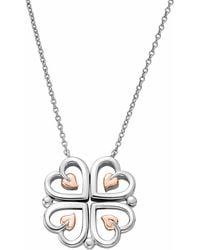Clogau - Tree Of Life Sterling Heart Necklace - Lyst
