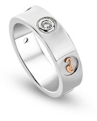 Clogau - Insignia Sterling Band Ring With Topaz - Lyst