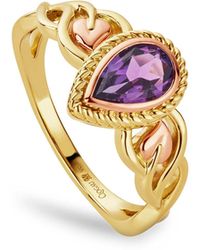 Clogau - Royal 9Ct Solid Delphinium Ring With Amethyst - Lyst