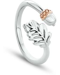 Clogau - Royal Sterling Oak Leaf Ring - Lyst