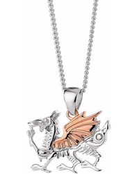 Clogau - Royal Sterling Welsh Dragon Pendant - Lyst
