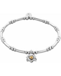 Clogau - Nature's Wonder Sterling Daffodil Affinity Bracelet - Lyst