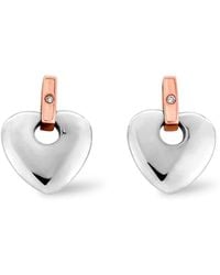 Clogau - Cariad Sterling Stud Earrings With Diamonds - Lyst