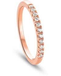 Clogau - 9Ct Rose Timeless Love Wedding Ring - Lyst