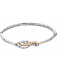 Clogau - Nature's Wonder Sterling Waterfall Bangle With Topaz - Lyst