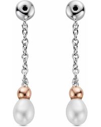 Clogau - Nature's Wonder Sterling Beachcomber Drop Earring Backs With Pearls - Lyst