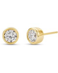 Clogau - Celebration 9Ct Solid Stud Earrings With 0.5Ct Lab-Grown Diamonds - Lyst