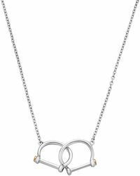 Clogau - Royal Sterling Stirrup Necklace - Lyst