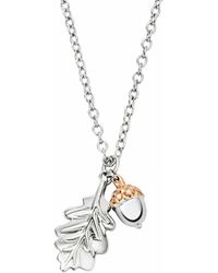 Clogau - Royal Sterling Oak Leaf Pendant - Lyst