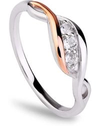 Clogau - Past Present Future Sterling Ring With Topaz - Lyst