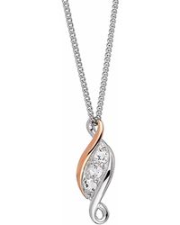 Clogau - Past Present Future Sterling Pendant With Topaz - Lyst