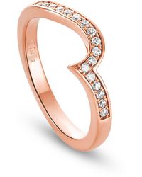 Clogau - 9Ct Rose True Romance Wedding Ring - Lyst