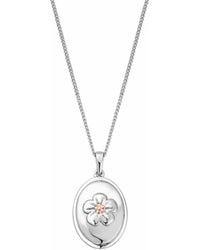 Clogau - Nature's Wonder Sterling Forget-Me-Not Pendant - Lyst