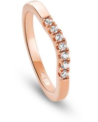 Clogau - 9Ct Rose Past Present Future Wedding Ring - Lyst