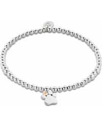 Clogau - Paw Prints Sterling Affinity Bracelet With Topaz - Lyst