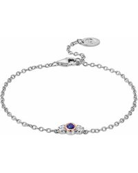 Clogau - Royal Sterling Diana Bracelet With Sapphire & Swarovski Zirconia - Lyst