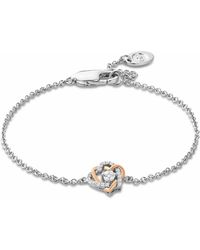 Clogau - Forever Yours Sterling Heart Bracelet With Topaz - Lyst
