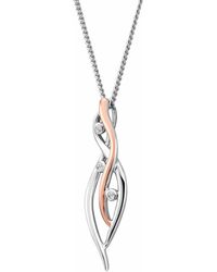 Clogau - Nature's Wonder Sterling Waterfall Pendant With Topaz - Lyst