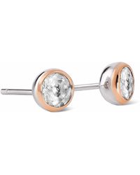 Clogau - Celebration Sterling Stud Earrings With Topaz - Lyst