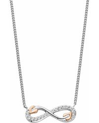 Clogau - Tree Of Life Sterling Infinity Necklace With Topaz - Lyst