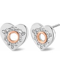 Clogau - Cariad Sterling Sparkle Stud Earrings With Topaz - Lyst