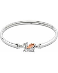 Clogau - Royal Sterling Welsh Dragon Bangle - Lyst