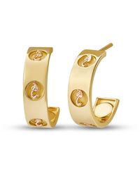 Clogau - Insignia 9Ct Solid Half-Hoop Earrings - Lyst
