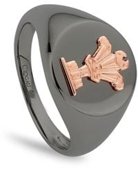 Clogau - Wru Sterling Signet Ring - Lyst