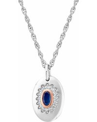 Clogau - Royal Sterling Diana Pendant With Sapphire & Topaz - Lyst
