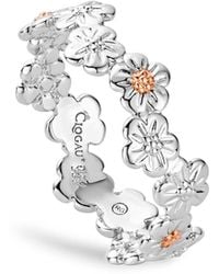 Clogau - Nature's Wonder Sterling Forget-Me-Not Ring - Lyst