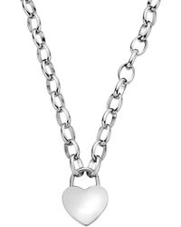Clogau - Cariad Sterling Padlock Necklace - Lyst