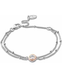 Clogau - Celebration Sterling Double-Chain Bracelet With Topaz - Lyst