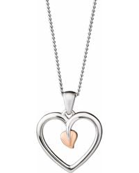 Clogau - Tree Of Life Sterling Heart Pendant - Lyst