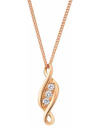 Clogau - Past Present Future 18Ct Solid 1854 Blend Pendant With Diamonds - Lyst