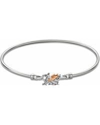 Clogau - Royal Sterling Welsh Dragon Bangle - Lyst