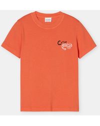 Closed - Damen T-Shirt Mit Logo-Stickerei, (Größe) - Lyst