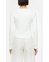 Closed - Damen Langarmshirt Aus Bio-Baumwoll-Mix, (Größe) - Lyst
