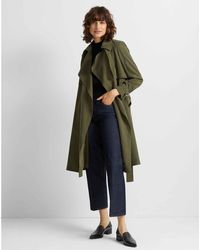 Club Monaco Olive Elima Trench - Green